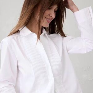 Banana Republic Classic White Dress Shirt Medium